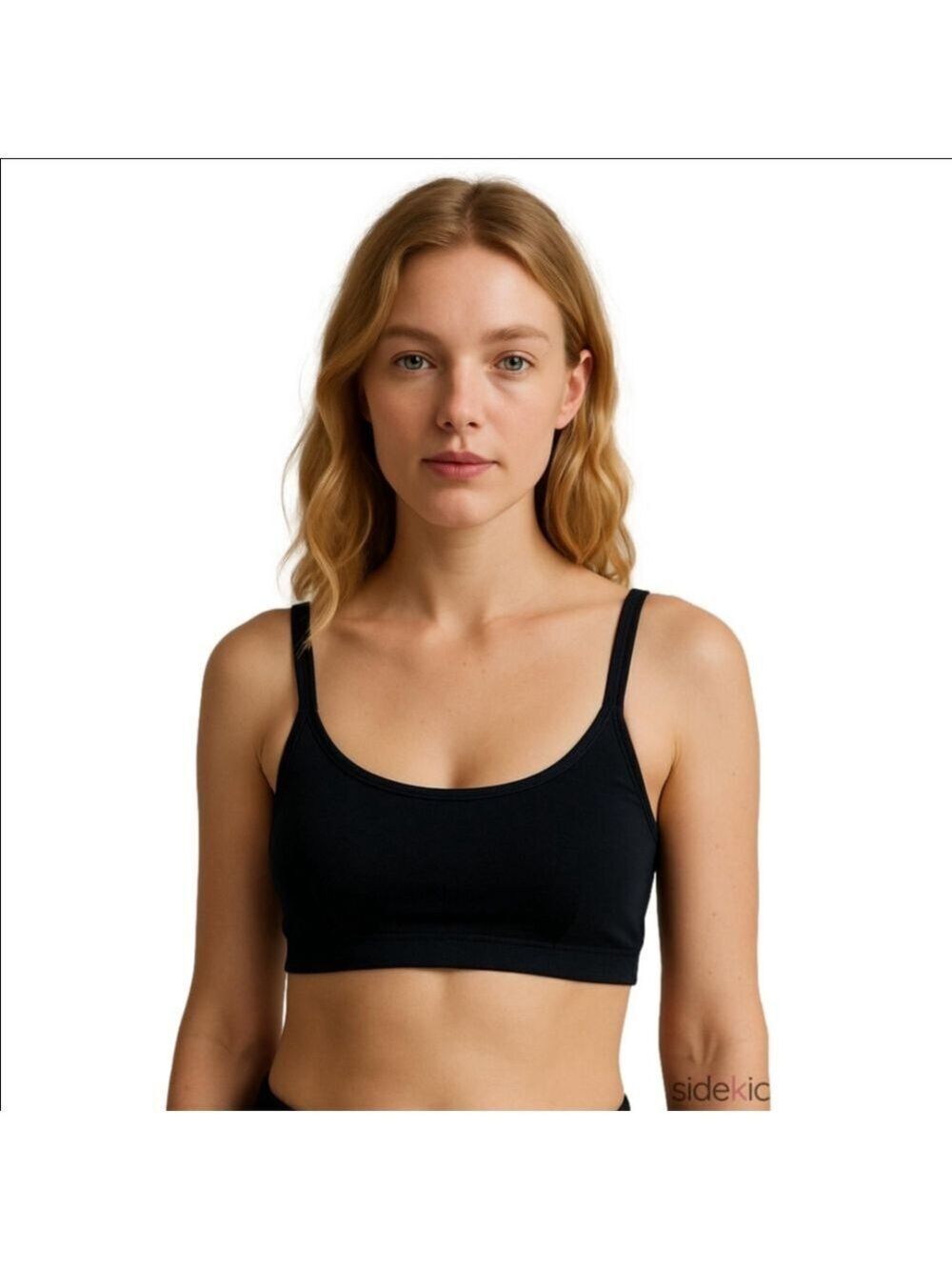 Parade Women's Black Scoop Neck Strappy Bralette XS